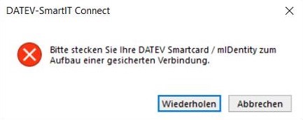 DATEV-SmartIT Connect Fehler